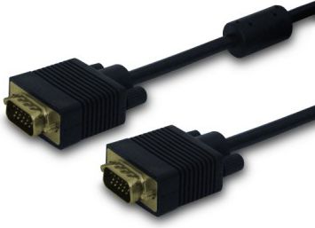 Savio Cl-29, 1,8 M, Vga (D-Sub), Vga (D-Sub), Stecker, Stecker, Schwarz