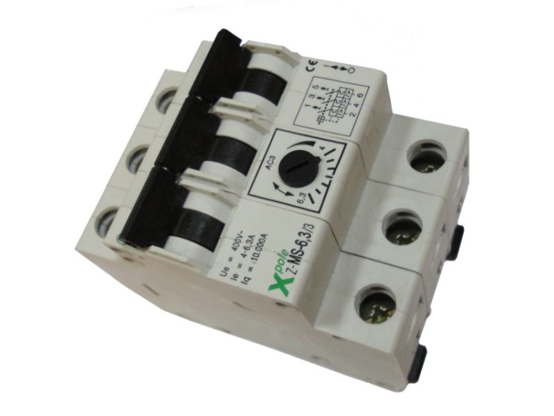 Eaton Motorschutzschalter 3P 2,2Kw 4-6,3A Z-Ms-6,3/3 248410