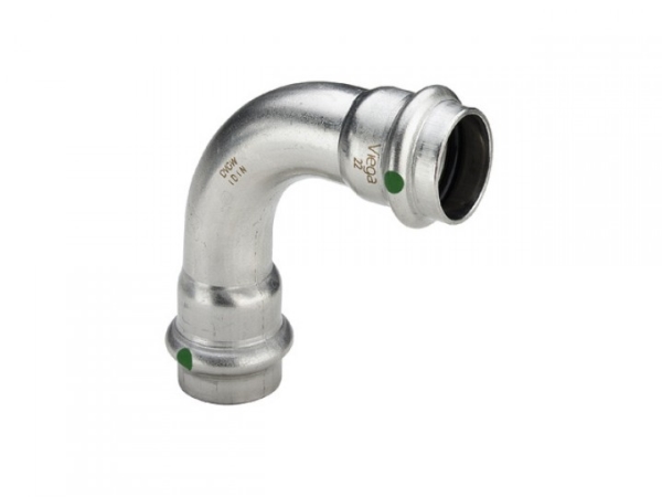 Alternativ bild 0 för Viega Sanpress Inox böj 90° 18 Rostfritt stål/blank, 435646