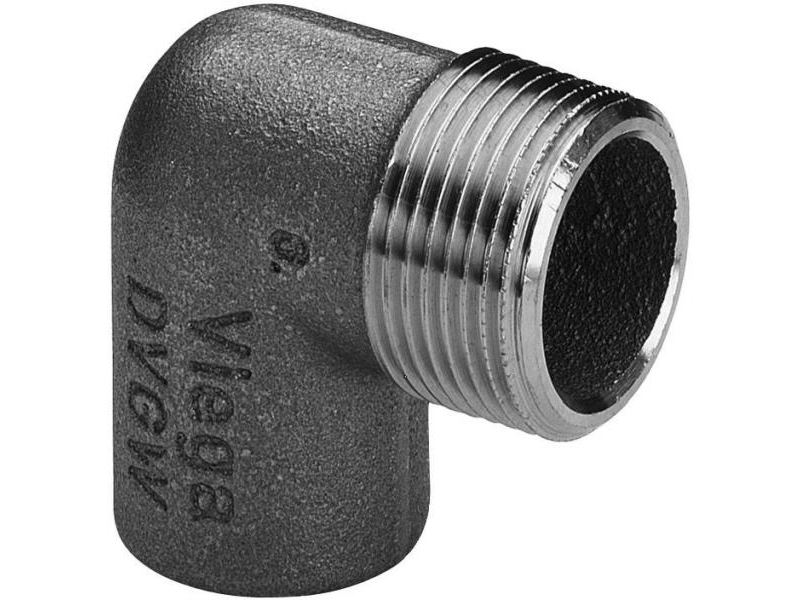 Alternativ bild 0 för Viega overgangsvinkel 90° muffe/nippel 15 mm x 12 rødgods