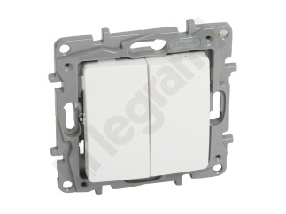 Legrand Schalter Wippschalter Niole 10Ax Ip20 Weiß (764505)