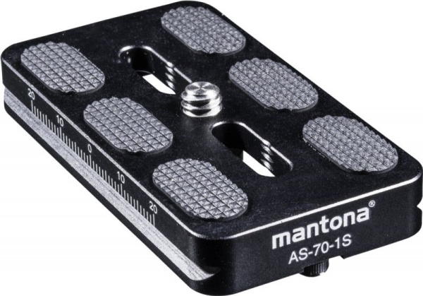 Mantona Mantona As-70-1S Schnellwechselplatte Lynkoblingsplade Udvendigt Gevind=1/4