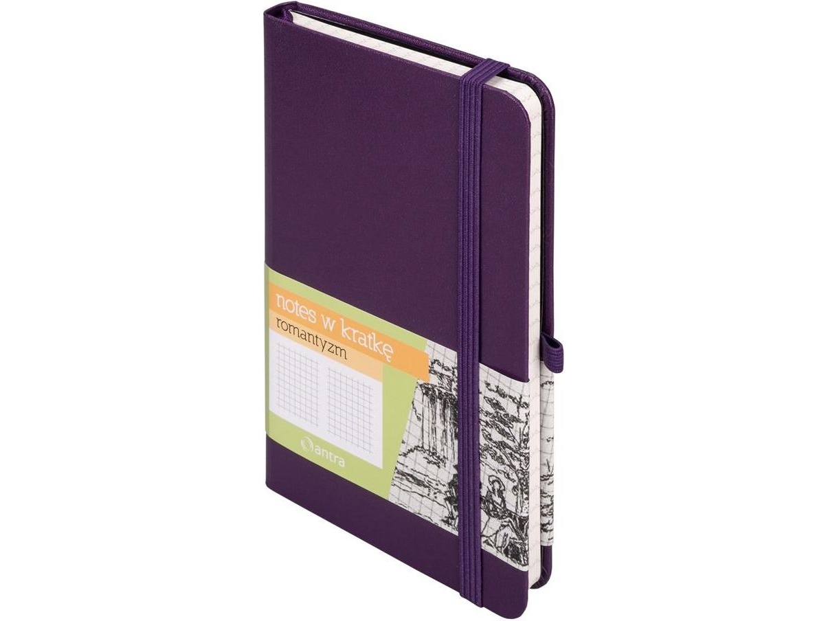 Antra Notes A6 Rutete Romantikk Lilla ANTRA |