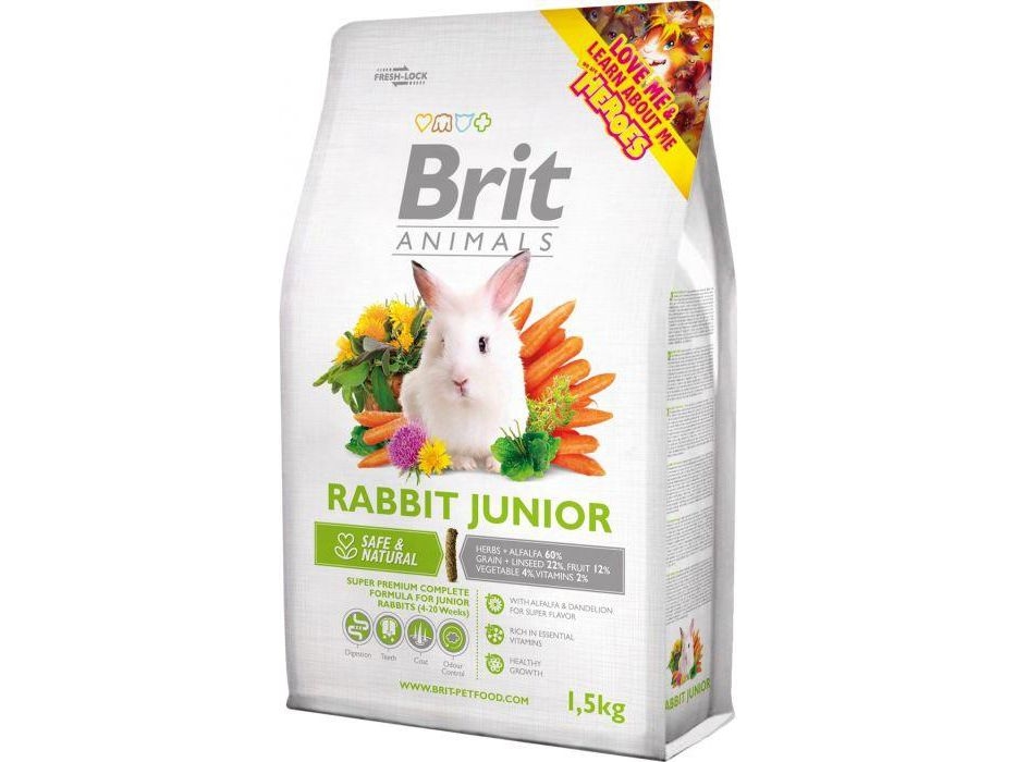 Brit ANIMALS 1,5kg KRÓLIK JUNIOR COMPLETE | Sällskapsdjur - Gnagare - Mat | GameStuff