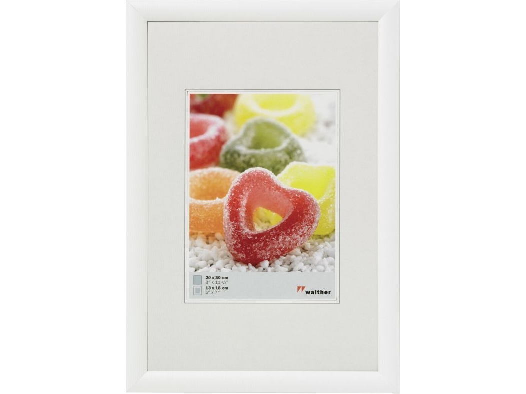 Walther Design Kp030w - Einzelbilderrahmen - Kunststoff - Weiß - 13 X 18 Cm - Rechteckig - 228 Mm