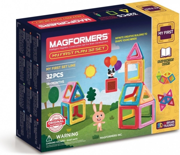 Magformers 32 delar. My first (GXP-593214) | Leksaker - Konstruktions leksaker - Magnet konstruktion | GameStuff