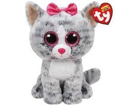 Meteor Bamse Beanie Boos Kiki, Grå Kat 24 Cm (8421370757)