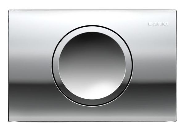 Betjeningsplade Delta11, kunststof mat krom