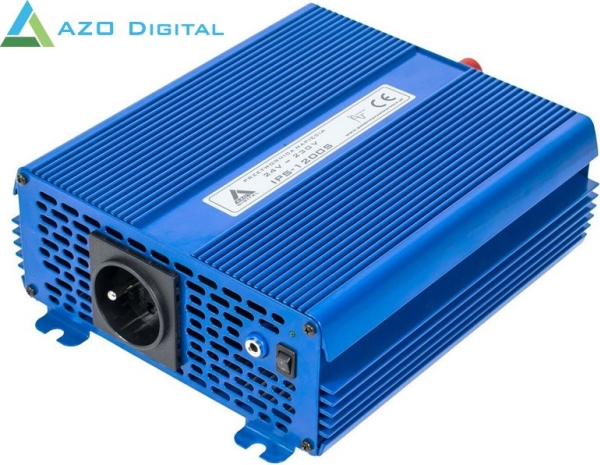 Azo Digital Converter 24 Vdc/230 Vac Voltage Converter Eco Mode Sinus Ips 1200s 1200w