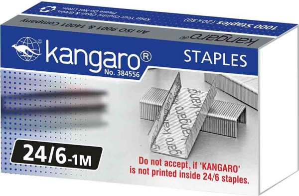 Kangaro Heftklammern 24/6 Silber (1000 Stk.) 37613577