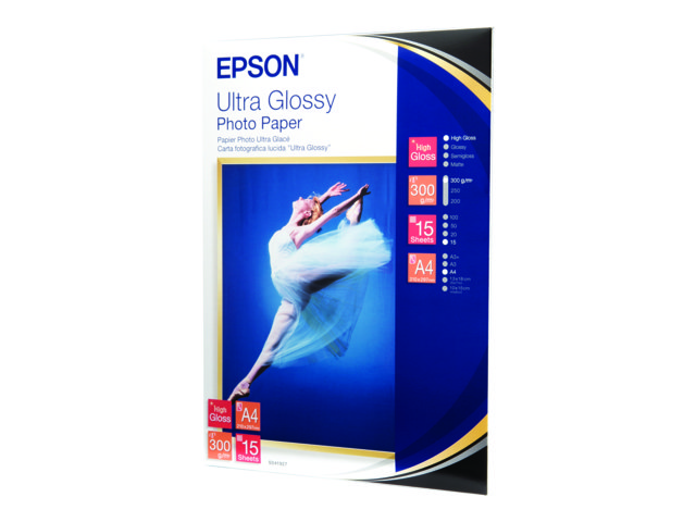Epson Ultra Glossy Photo Paper - A4 - 15 Blätter, Glanz, 300 G/M², A4, 15 Blätter, - Expression Premium Xp-900 - Expression Premium Xp-630 - Expressi