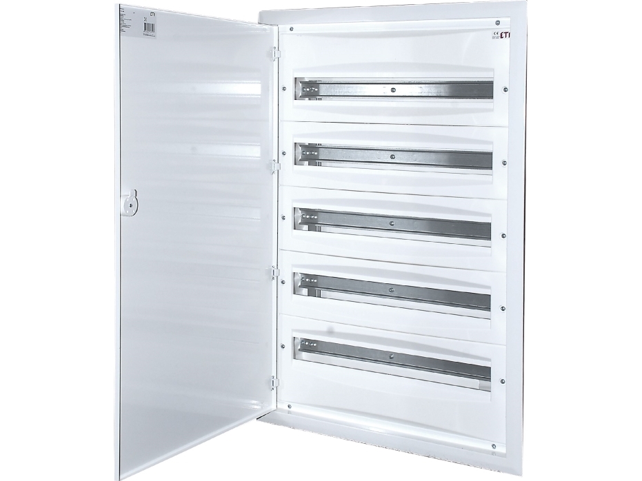 5x24 uppoasennettava kytkentätaulu valkoinen metalliovi PE3x24 liitin N4x11 liitin IP40 ERP24-5 001101296