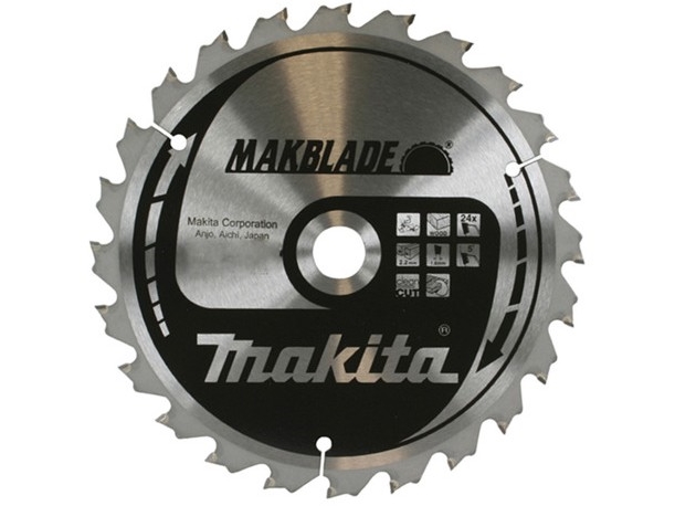 Makita T.C.T. Pjūklas Makblade 255X2.3X30mm 5° T60 B-09014 T.C.T • 255 X30 Mm • T60 • 5° • Medienai