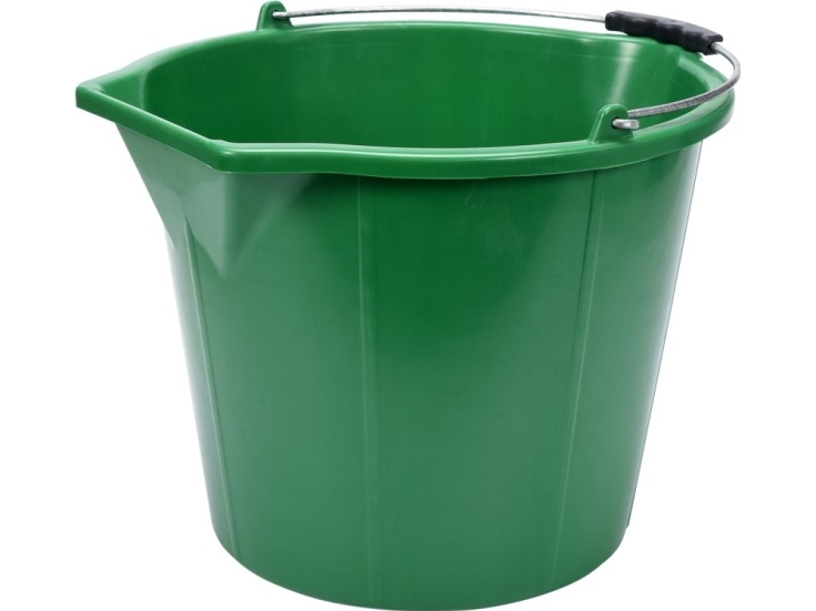 Havevindspand Flo 15L i plast grøn (35600)