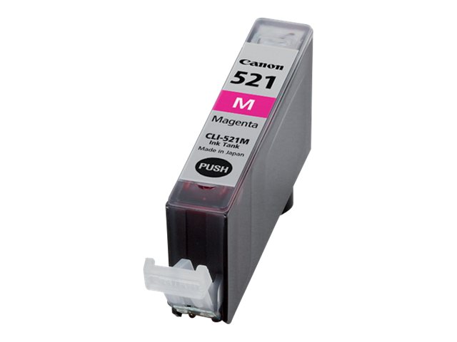Canon CLI-521M - 9 ml - magenta - original - boble med sikkerhed - blækbeholder - for PIXMA iP3600, iP4700, MP540, MP550, MP560, MP620, MP630, MP640, MP980, MP990, MX860, MX870