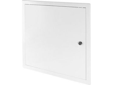 Awenta Inspektionsdør I Plast Hvid Med Lås 450 X 450Mm Dt17z