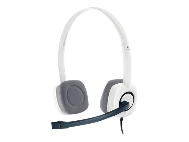Logitech 981-000350, Kabelgebunden, Büro/Callcenter, 20 - 20000 Hz, 80 G, Kopfhörer, Weiß