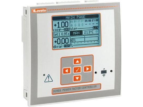 Lovato Electric Automatischer Leistungsfaktorregler Für 1~ Und 3~ N/N Und S/N (Dcrg8)