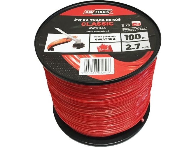 AWTools Classic 2,4 mm 15 m kvadratisk skjærelinje (AW70129)