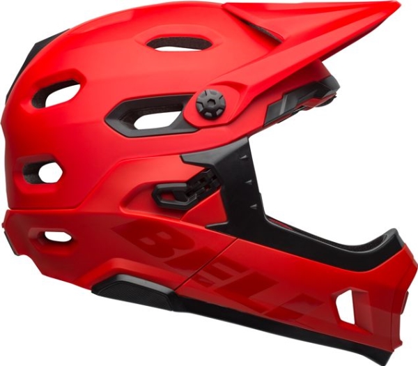 Full Face Helmet Bell Super Dh Mips Spherical Matte Gloss Crimson Black Size L (58-62 Cm)