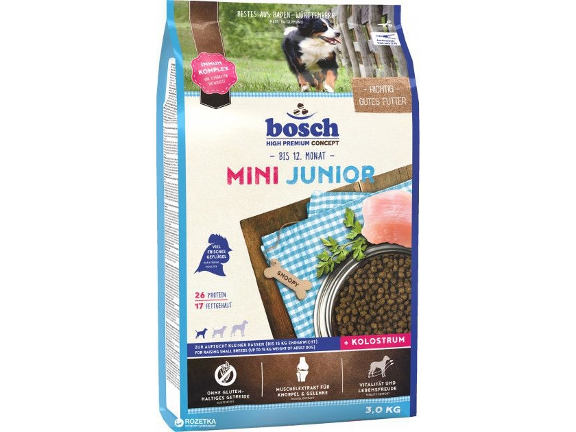 Bosch Tiernahrung Bosch Pies 1Kg Mini Junior Kurczak