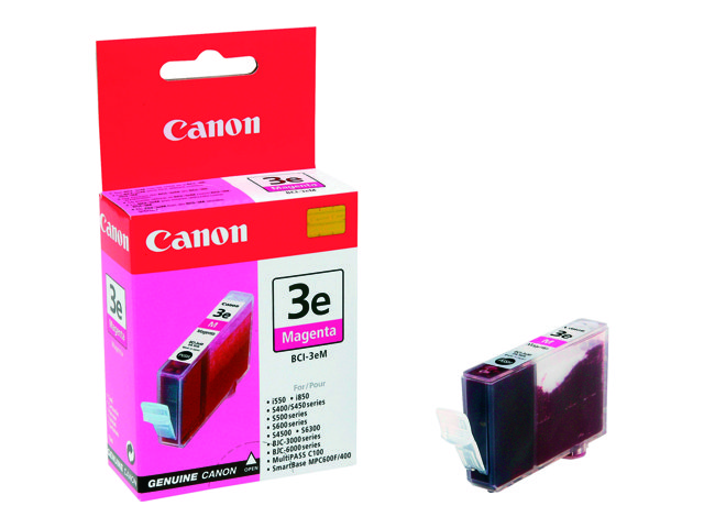 Canon Bci-3Em - 13 Ml - Magenta - Original - Blækbeholder - For Bjc-6200 I550, 6500, 850 S400, 500, 520, 530, 630, 6300, 750 Smartbase Mpc400, Mpc