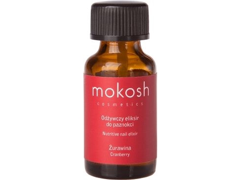 Mokosh Cosmetics Nutritive Nail Elixir nærende neglelak/eliksir Cranberry 10 ml