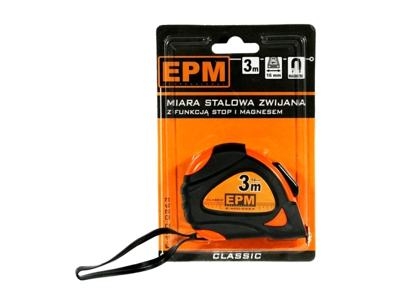 EPM CLASSIC rullemålebånd 5m x 19mm E-400-0265