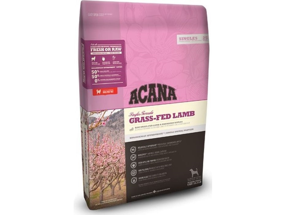 Acana Singles Grasgefüttertes Lamm - Trockenfutter Für Hunde - 2Kg