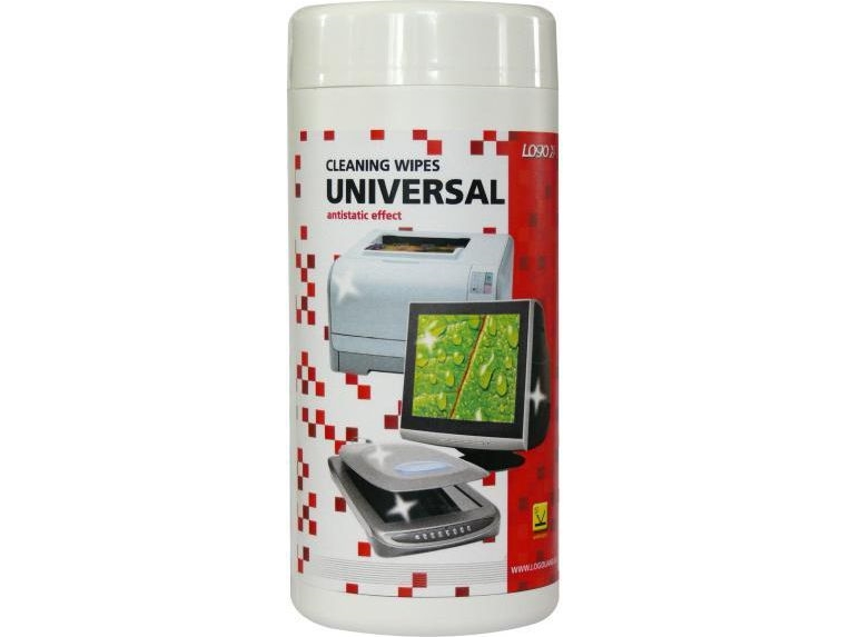 Valiklis Valymo Priemonės Vienkartinės Servetėlės Universalus, Dėžutė, 100 Vnt., Logotipas