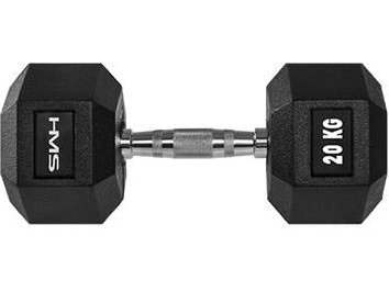 Hms Kurzhantel Hex Pro Gummiert 1 X 20 Kg