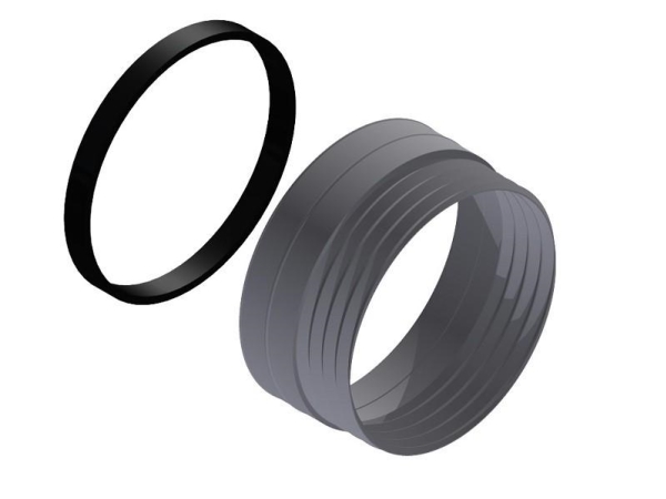 Hewalex Łącznik przewodu elastycznego DN 160 (90.00.05) | Ventilation & Klimat - Värmepumpar - Tillbehör till värmepumpar | GameStuff