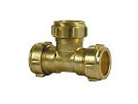 Conex T-Rørs Overgang Compression 22X22x22 Mm Messing - Ggg1020601eq