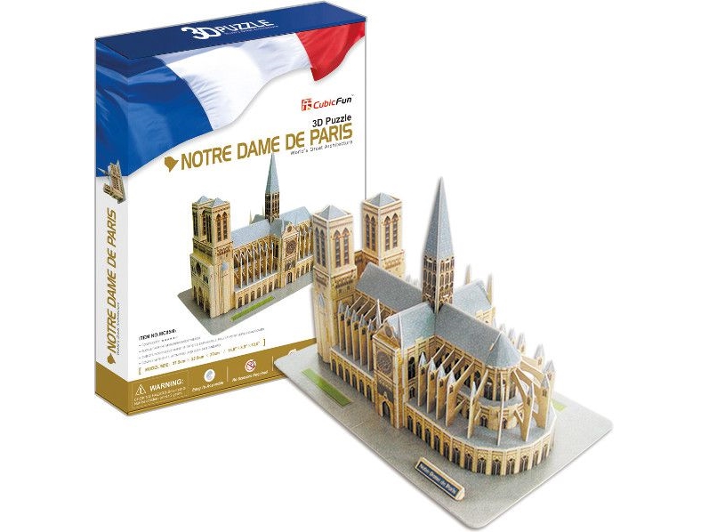 Kubischer Spass Geführt 306-20509 3D Led Puzzle - Notre Dame