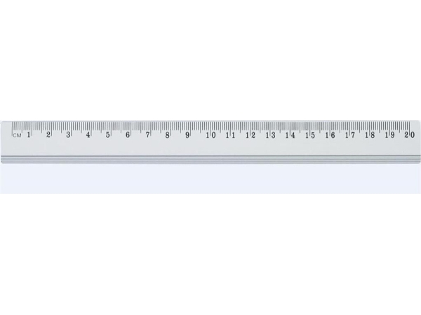 Großes Aluminium-Lineal 20 Cm