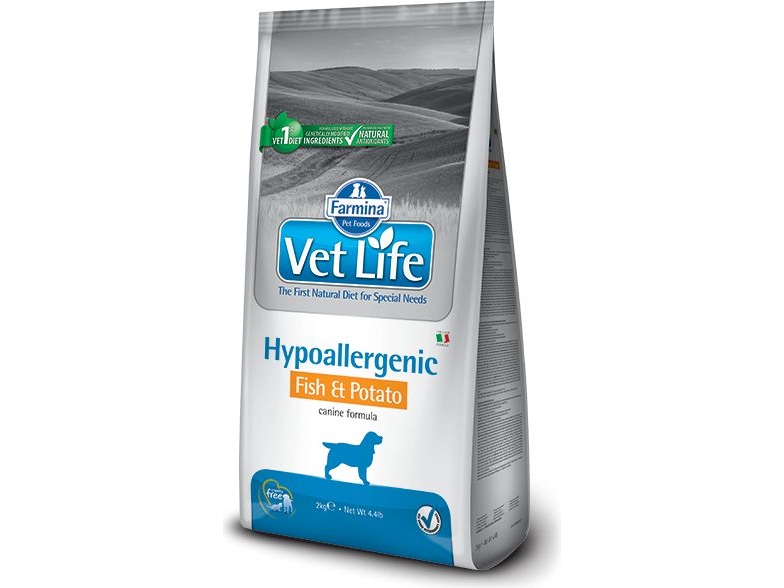 Farmina Pet Foods Vet Life Hypoallergenic Fish And Potato Pies 12Kg