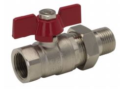 Arco Kugelhahn Durchgang Sena Gw Gz 1/2" Mit Polschraube Und Flügel 154103