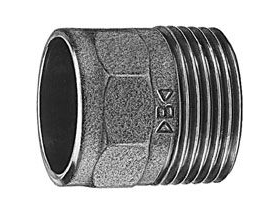 Conex-nippel til lodde- og gevindforbindelser 18x1/2 bronze - 4243G018004000