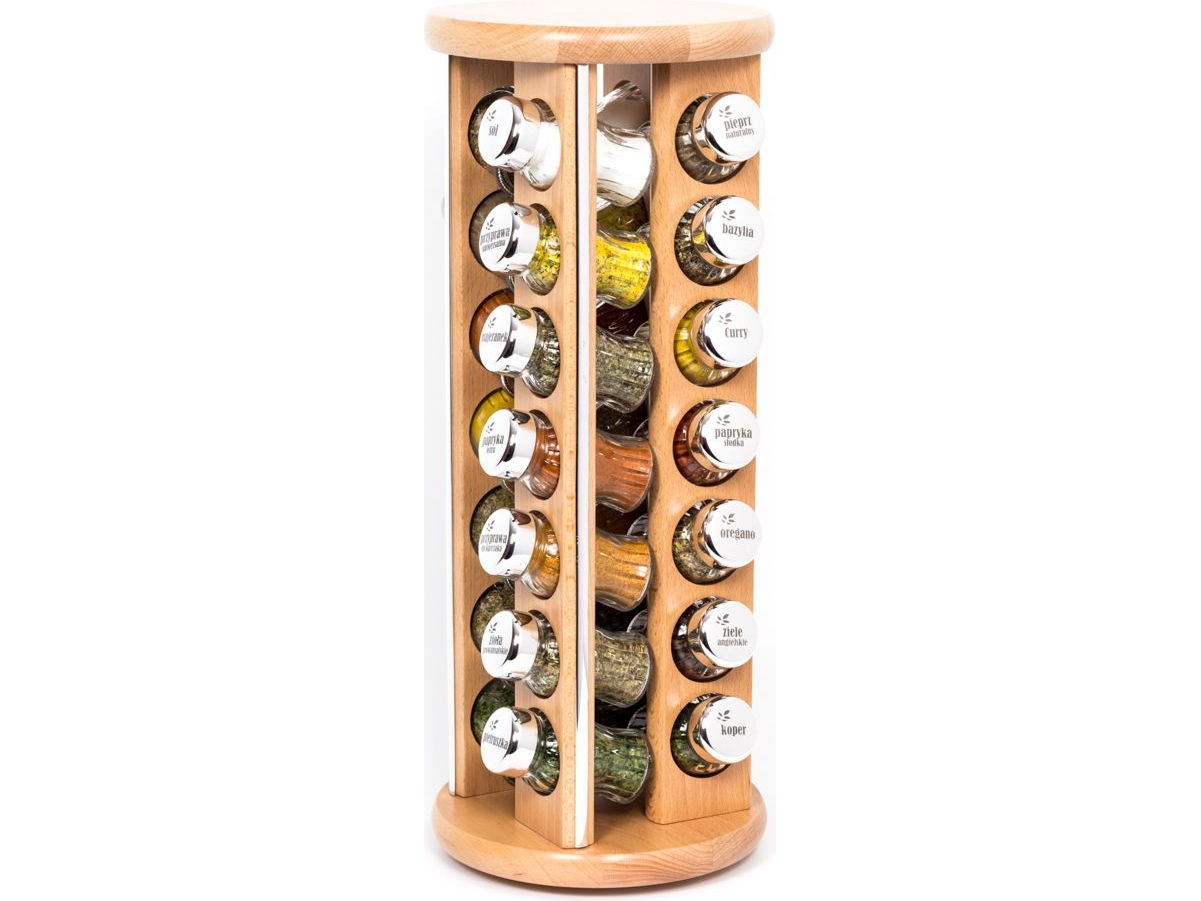 GALD drejestativ med 28 krydderier naturpoleret (28S)