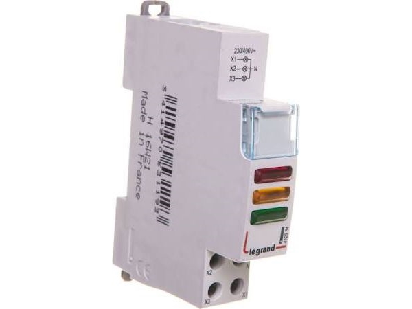 Legrand Modul-Lämpchen 3Xled Rot/Gelb/Grün 230/400V L435 (412934)