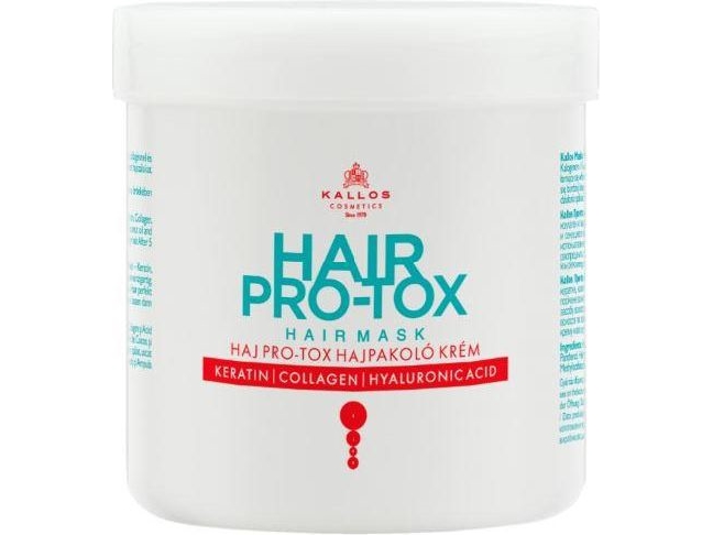 Kallos Kjmn Hair Pro-Tox Haarmaske Mit Keratin, Kollagen Und Hyaluronsäure 500 Ml