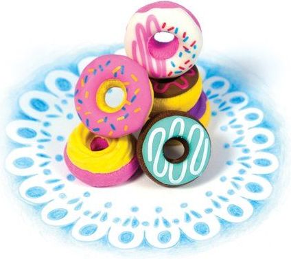 Bunte Luftballons Radiergummis Sweet Donuts 6 Motive