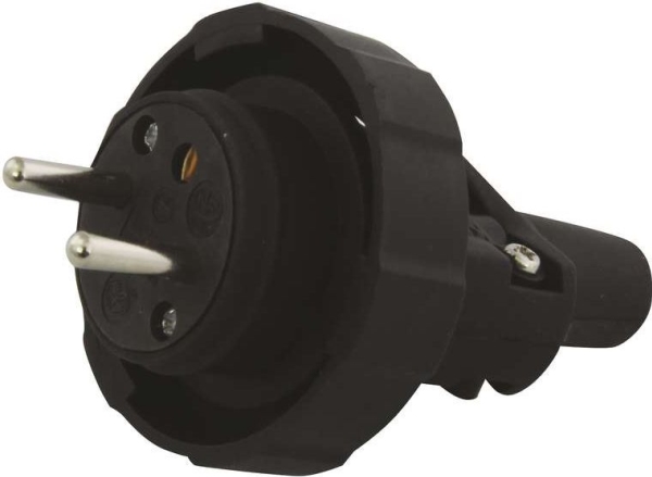 Emos Gummistik 10/16A 250V 2P+J Ip65 Sort (P0037)