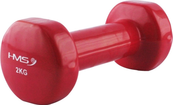 HMS vinyl håndvægt 1 x 2 kg