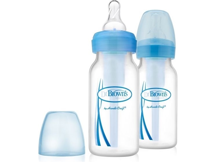 SB42405 sutteflaske 120 ml stand PP 2-pak blå -options