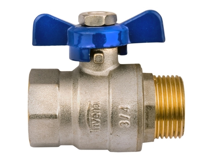 Invena Heavy Type Kuglehane Med Mølkugleknap 1/2" Han/Hun Gevind - Zk-64-015
