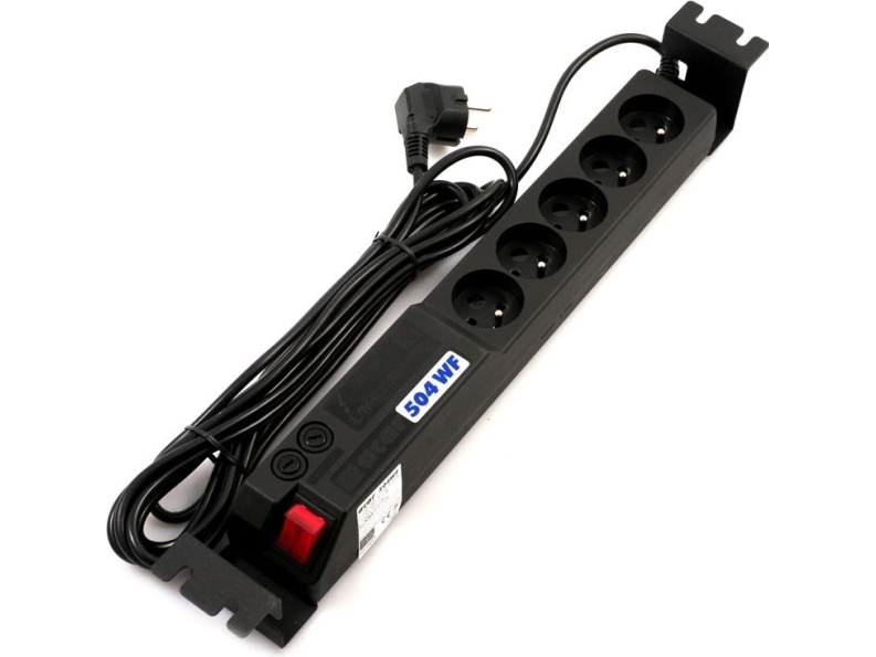 Acar Stromverteilerleiste 504Wf Rack 19" 5X 230V Pl 5 M (W0076)