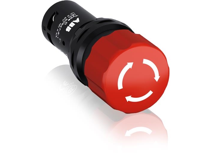 Abb Sikkerhedsknap 1No1nc Rød - 1Sfa619500r1071