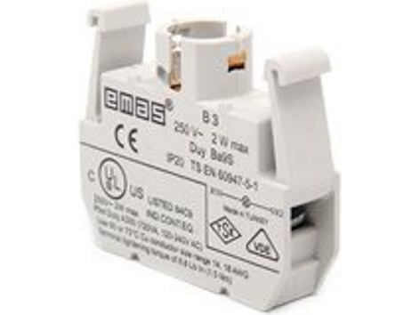 Emas Lampefatning Til Pære Ba9s 230V Ac Uden Pære (T0-B3)