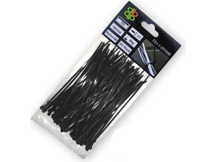 PLASTIKBÅND SORT 3,6x370/100 stk
